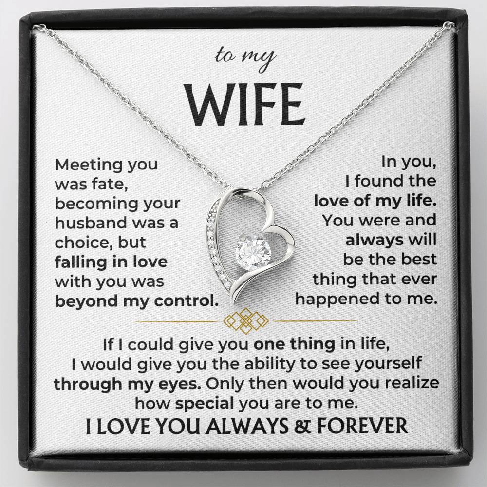 To My Wife - Beautiful Necklace Gift Set