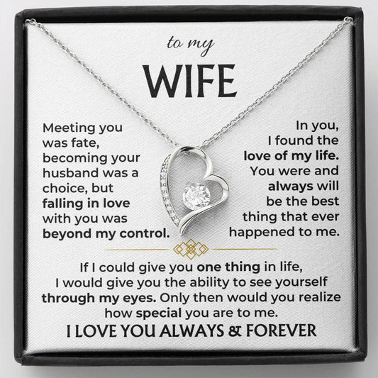To My Wife - Beautiful Necklace Gift Set