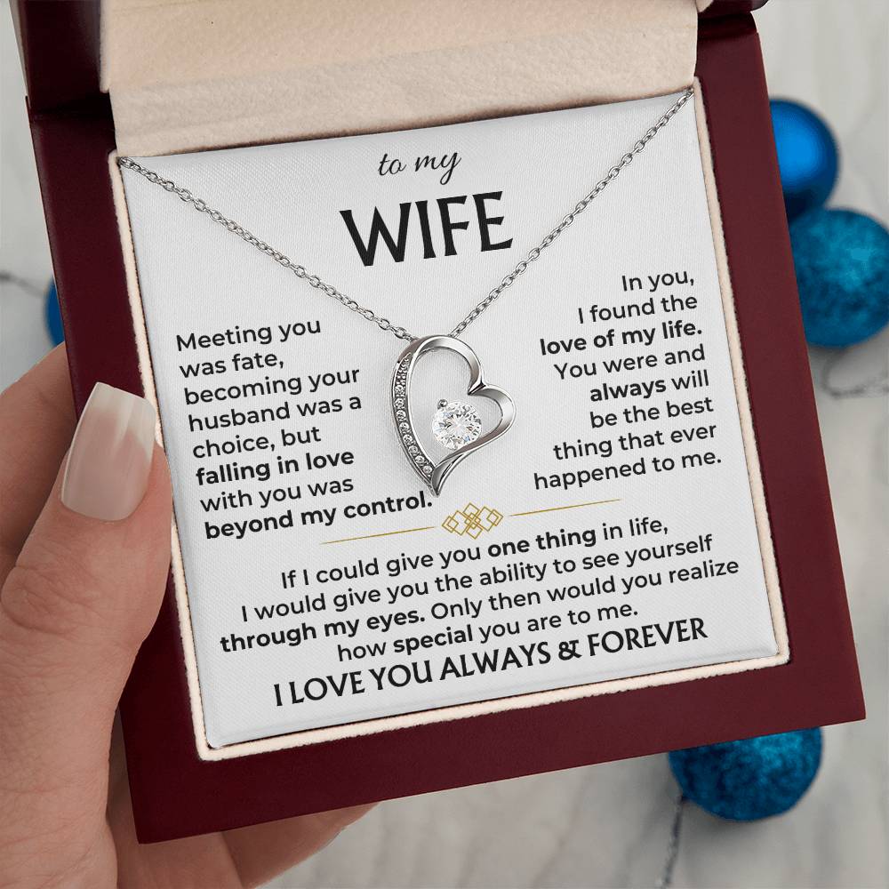 To My Wife - Beautiful Necklace Gift Set