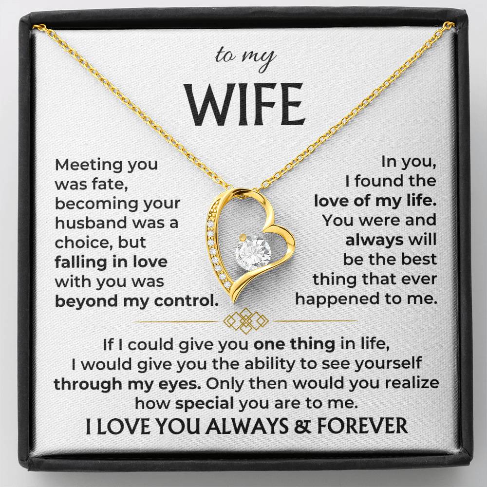 To My Wife - Beautiful Necklace Gift Set