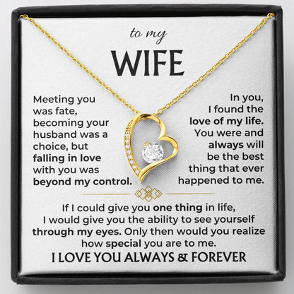 To My Wife - Beautiful Necklace Gift Set