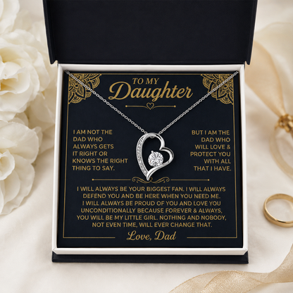 You will always be my little girl - Necklace for Daughter from Dad